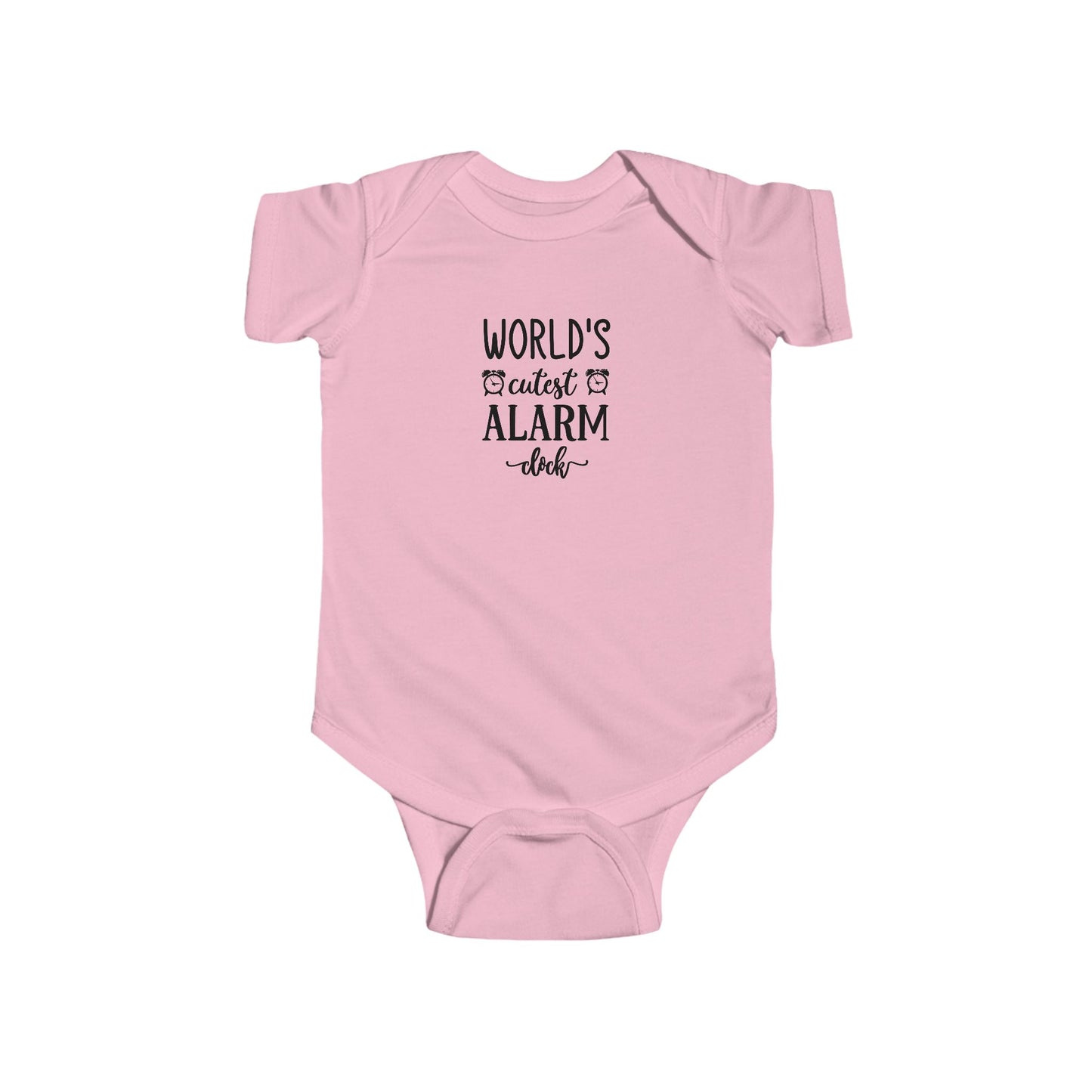 Infant Fine Jersey Onesie: World's cutest alarm clock