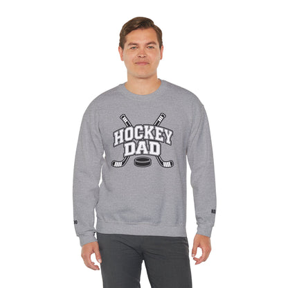 Hockey Dad Sweatshirt (Crewneck) — Personalized Player Name & Number | Travel Hockey Gift