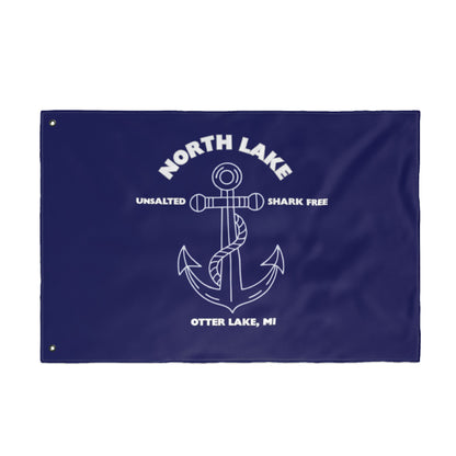 North Lake Flag — Double-Sided Anchor Graphic