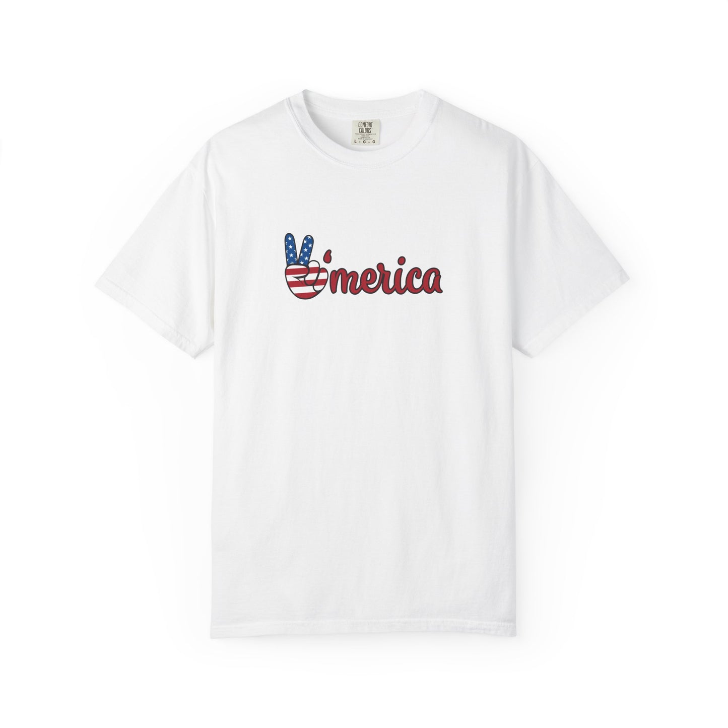 Unisex Garment-Dyed T-shirt: Peace America