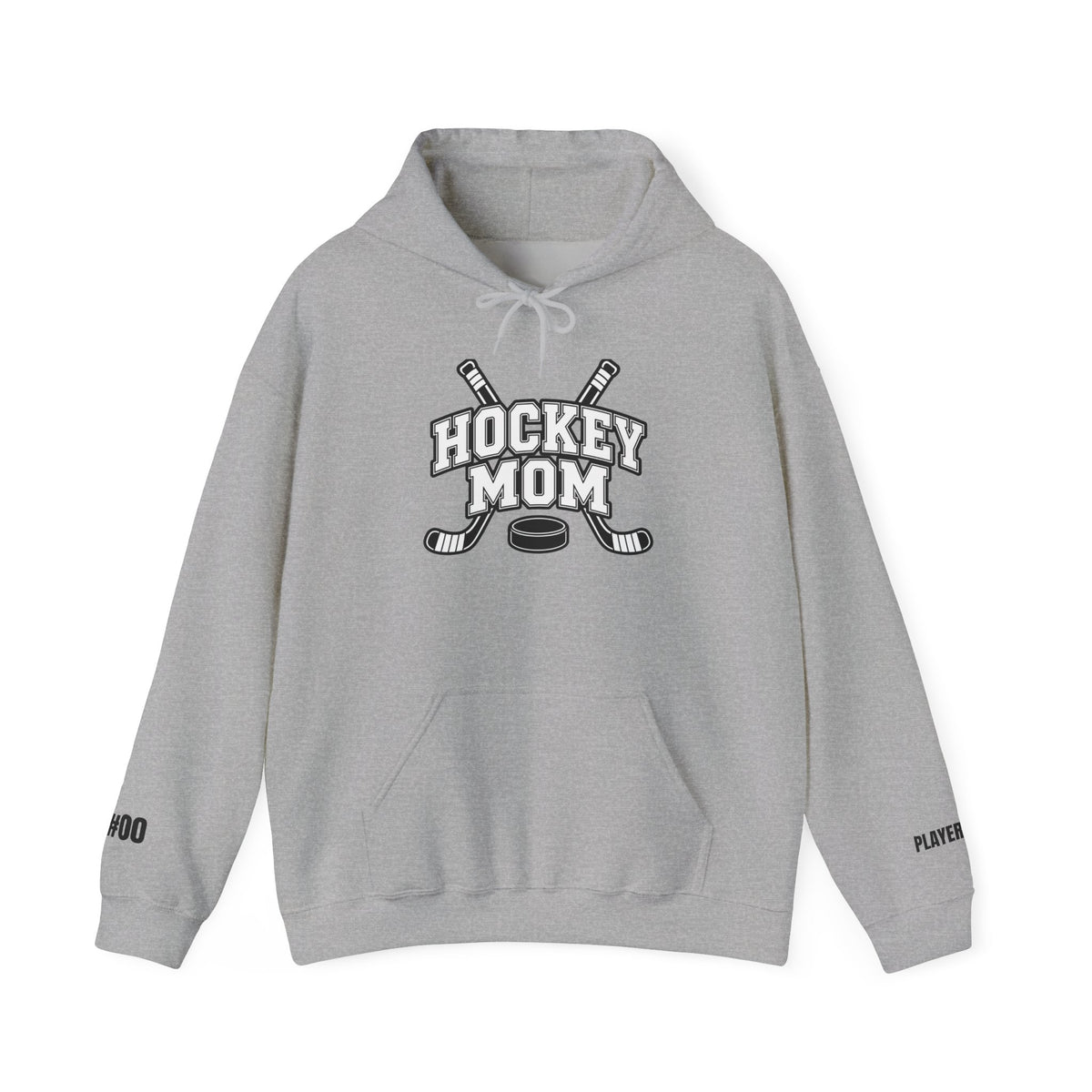Hockey Mom Hoodie — Personalized Player Name & Number | Travel Hockey Gift