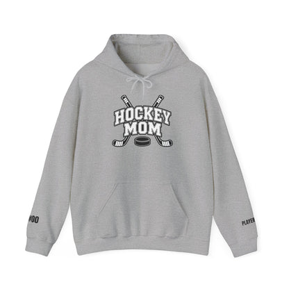 Hockey Mom Hoodie — Personalized Player Name & Number | Travel Hockey Gift