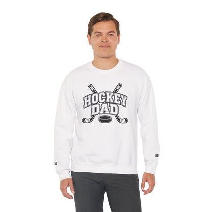 Hockey Dad Sweatshirt (Crewneck) — Personalized Player Name & Number | Travel Hockey Gift