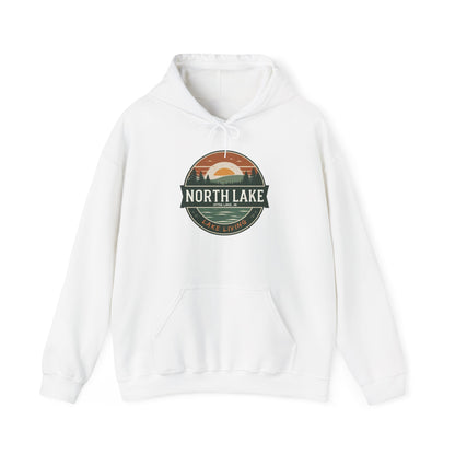 North Lake Sweatshirt (Hoodie) - Vintage Sunset Graphic