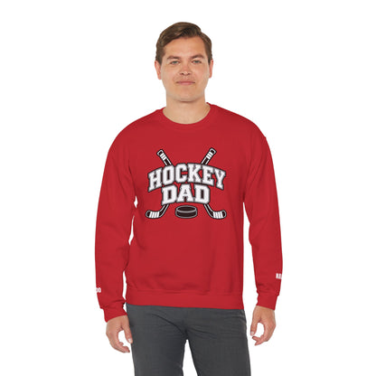 Hockey Dad Sweatshirt (Crewneck) — Personalized Player Name & Number | Travel Hockey Gift