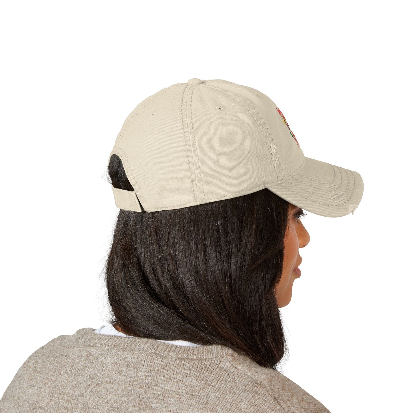 Baseball cap - Distressed / Embroidered - Happy Fall Y'all