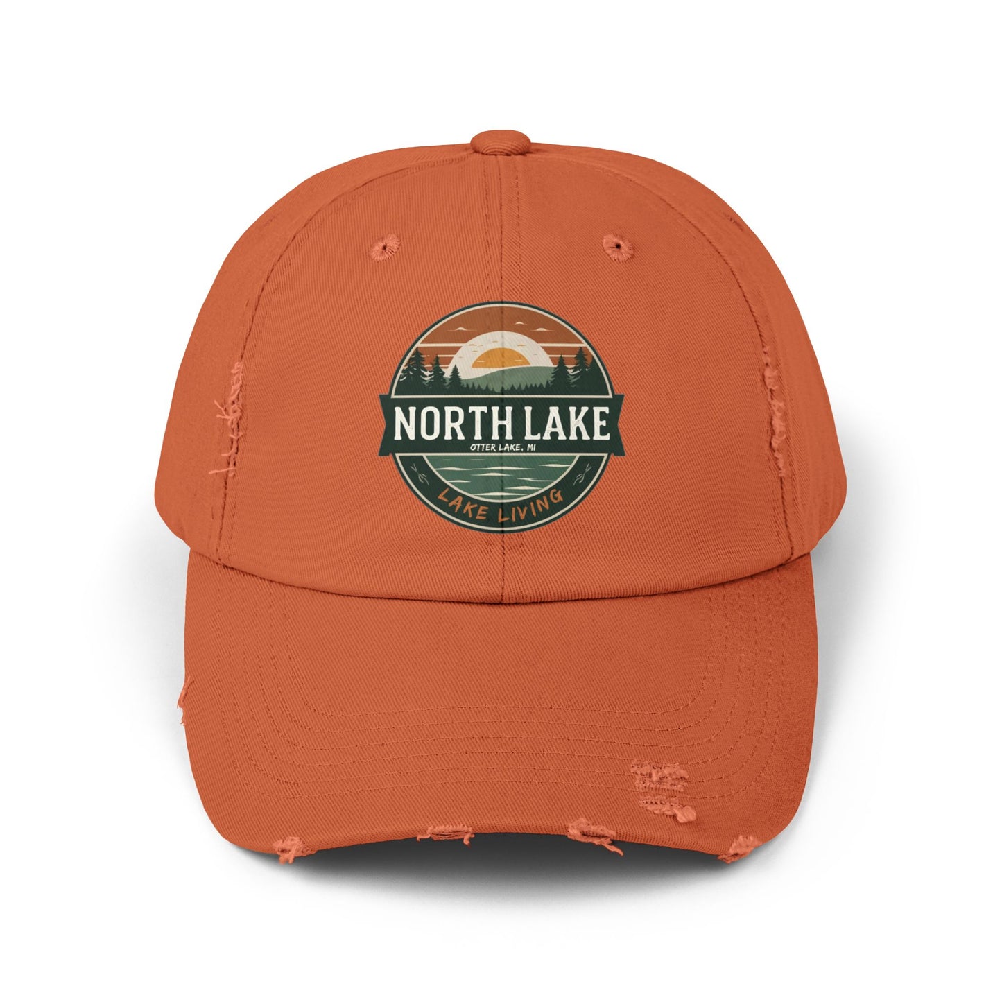North Lake Distressed Cap — Vintage Lake Living Baseball Hat