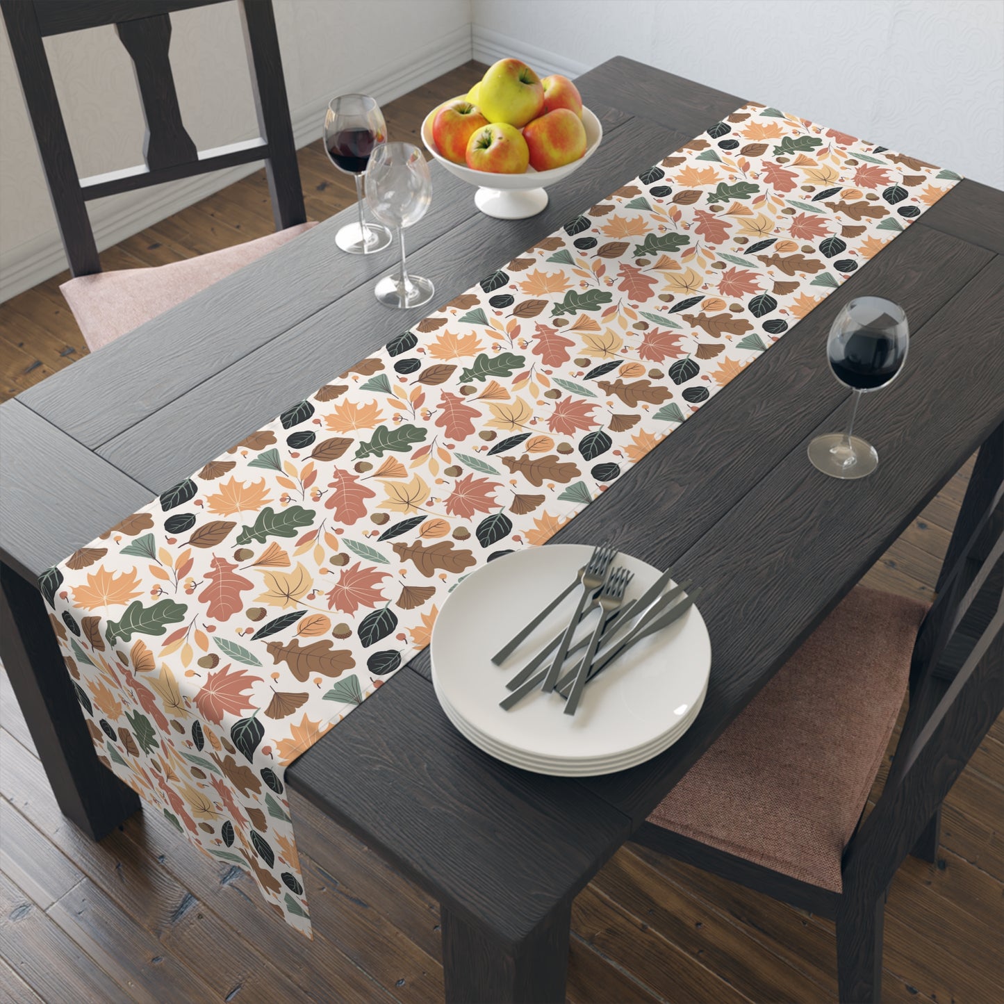Table Runner (Cotton, Poly): Fall leaves