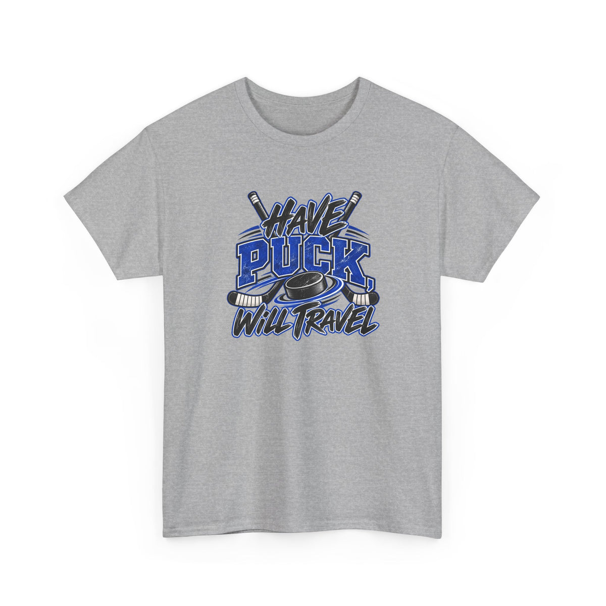 Hockey T-Shirt — Have Puck, Will Travel | Funny Travel Hockey Gift