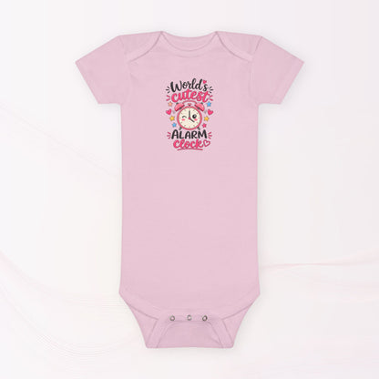 Infant / Toddler Onesie® – World's Cutest Alarm Clock (Girl)