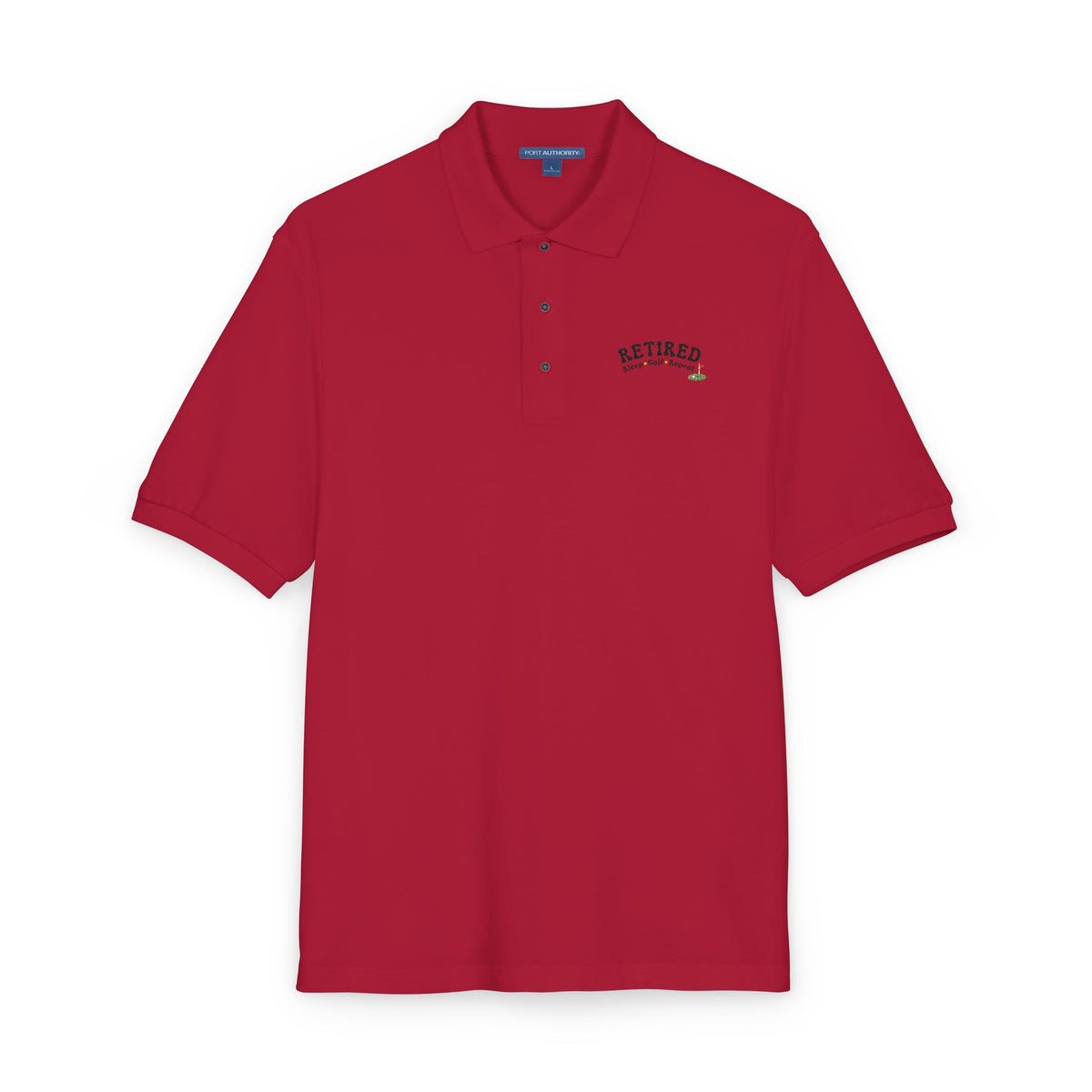 Embroidered Polo Shirt - RETIRED - Sleep, Golf, Repeat